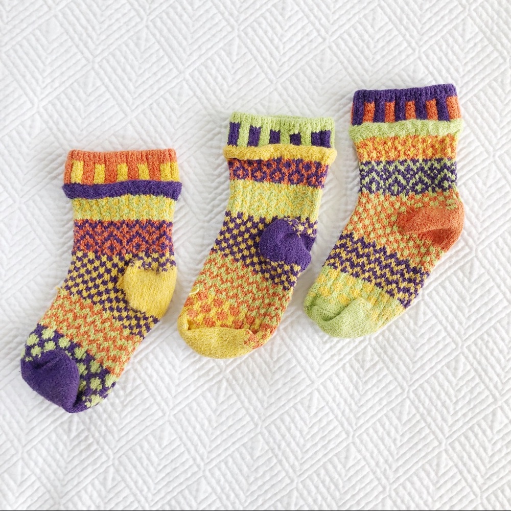 4/$15 Solemates Mismatched Socks Age 2-4